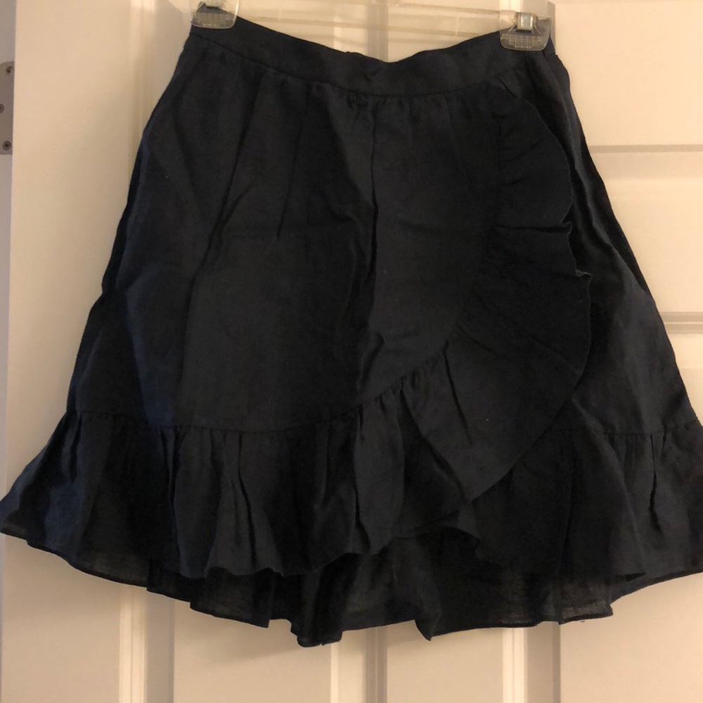 J. Crew ruffle skirt (linen)